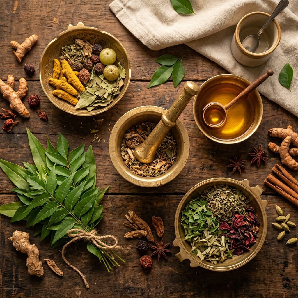 Ayurvedic Herbs and Oils